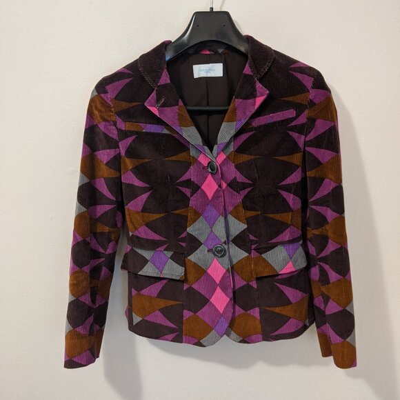 Vintage Emilio Pucci corduroy blazer, Made in Italy designer jacket - Picture 2 of 8